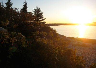 Maine Island Kayaking Trips Crow Island Sunset